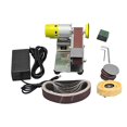 thumbnail image 2 of Polishing Grinding Belt Machine Mini Belt Sander US Plug Adapter Easy to Operate Professional Electric Belt Sander Grinder for Grinding , Style C, 2 of 8