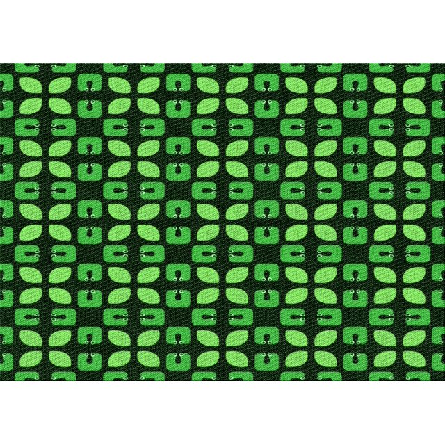 Ahgly Company Machine Washable Indoor Rectangle Transitional Lime Green Area Rugs, 2' x 5'