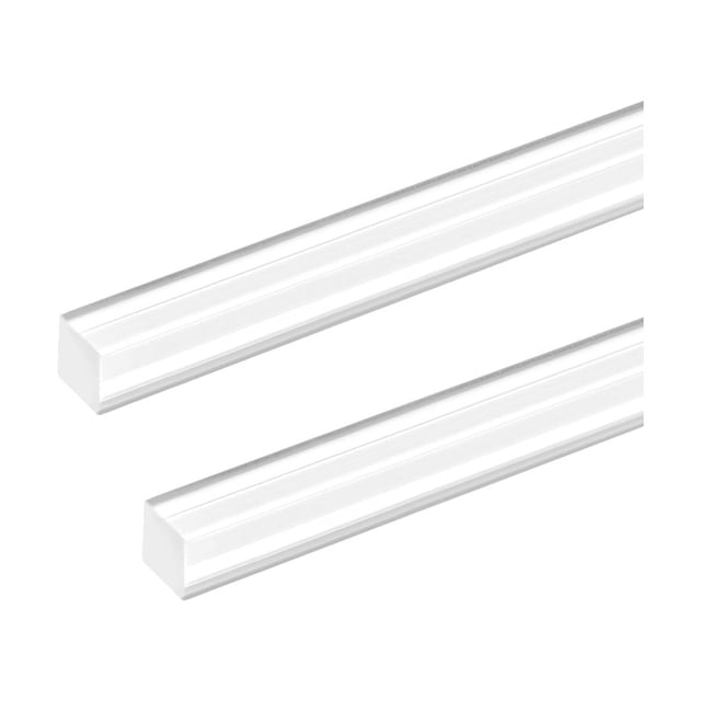 Unique Bargains Acrylic Square Rod,8mmx8mmx20inch Clear Plastic Rod Solid PMMA Bar 2pcs