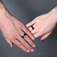 thumbnail image 4 of Bagues de Mariage pour Femmes Homme Bling CZ Incrustation de Pierre Alliance Promesse Amour, 4 of 5