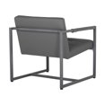 thumbnail image 4 of Studio Designs Home Camber Mid-Century Modern Small Accent Chair, Smoke Leather, 4 of 6
