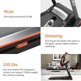 thumbnail image 4 of Folding Treadmill with Incline 330 lbs Capacity, 3.5 Hp Walking Jogging Running Treadmill for Home Gym Workout, 3 Level 20% Manual Incline, 4 of 6
