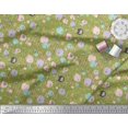 thumbnail image 3 of Soimoi Green polyester Crepe Fabric Dot & Arrow Tribal Printed Fabric 1 Yard 52 Inch Wide, 3 of 5