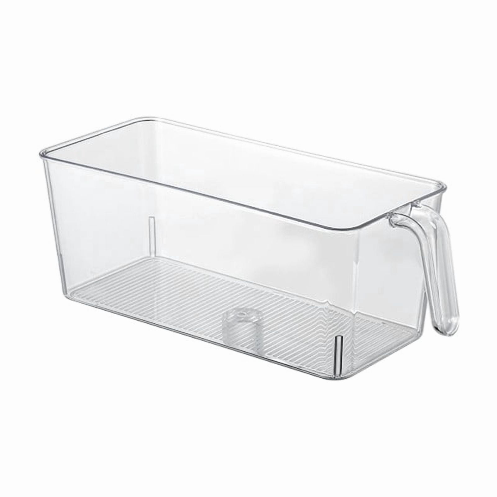 Super Easy to Use Freezer Plastic Freezer with Pull Out Handle Transparent Storage Bucket Suitable for Home Bar Restaurant