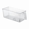 thumbnail image 1 of Super Easy to Use Freezer Plastic Freezer with Pull Out Handle Transparent Storage Bucket Suitable for Home Bar Restaurant, 1 of 6