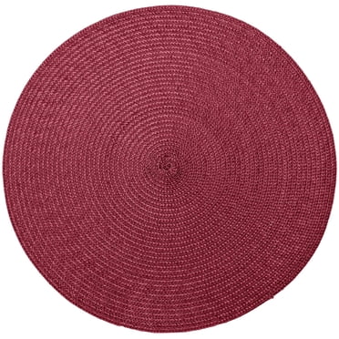Hometrends Round Solid Woven Placemat