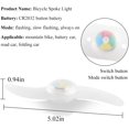 thumbnail image 2 of 4 x Lumière de Roue de Vélo LED, Lumière de Roue de Vélo LED Étanche avec 3 Modes Clignotants Lampe de Roue de Vélo pour Adulte et Enfant - Couleur, 2 of 5