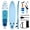 Dark Blue+Sky Blue, variant on Costway 11’ Wide Inflatable Stand Up Paddle Board , Stable SUP for Adults and Youth Blue+White