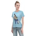 thumbnail image 4 of T-Shirt Basique à Manches Courtes pour Femmes Conan and Xiaolan, 4 of 6