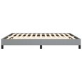 thumbnail image 4 of vidaXL Bed Frame Light Grey 193x203 cm King Fabric, 4 of 6