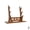 Walnut 3-Tier, variant on Wooden Flute Stand Display Rack - Multi-Tier Desktop Holder for Soprano, Recorder, Bamboo Flute, Irish Whistles, Woodwind Instruments, Walnut Organizer for Collecting, Storing, and Displaying