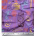 thumbnail image 1 of Soimoi Rayon Fabric Vegetables,Jar & Cups Print Sewing Fabric Yard 42 Inch Wide, 1 of 3