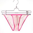 thumbnail image 5 of Fridja Men Casual Fashion Solid Charming Cutout Open File Ice Silk Briefs Classic Multipack Panties, 5 of 5