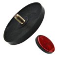 thumbnail image 2 of Allume 10Pcs 56mm Bicycle Bike Round Reflector Night Cycling Safety Reflective Bike Accessory Tool Red, 2 of 10