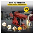 thumbnail image 2 of Belt Disc Sander 4x36inch and 6inch Disc, Benchtop Disc Belt Sander 375W Powerful Bench Sander For Woodworking, 2 of 6