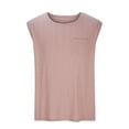 thumbnail image 2 of JDQJBZ Mens Tank Top Linen Crew Neck Open Front Sleeveless Top for Summer, 2 of 5