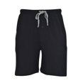 thumbnail image 2 of Hanes Mens Jersey Lounge Drawstring Shorts with Logo Waistband 2-Pack, S, 2 of 3