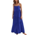 thumbnail image 4 of Robe d'Été Décontractée Ample pour Femmes à Bretelles, Longue Maxi de Plage, Robes d'Été pour Femmes, 4 of 9