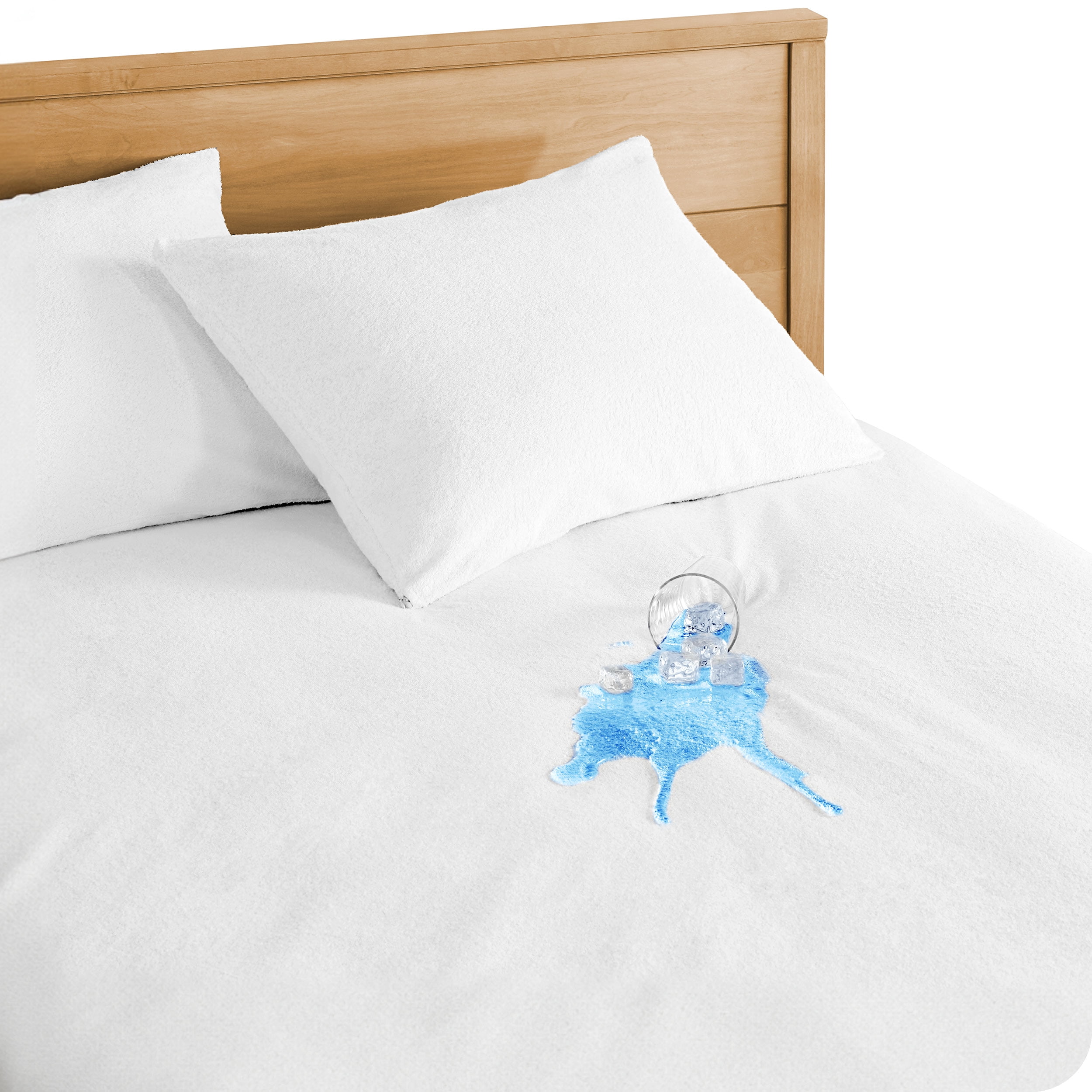 Bare Home Protège-Matelas - Imperméable - Sans Vinyle - Hypoallergénique - Simple, Blanc