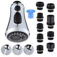 thumbnail image 1 of Kitchen Faucet Head Replacement, 3-Mode (Blade Spray) Pull Down Kitchen Sink Faucet Sprayer Head with 9 Adapters, 1 of 7