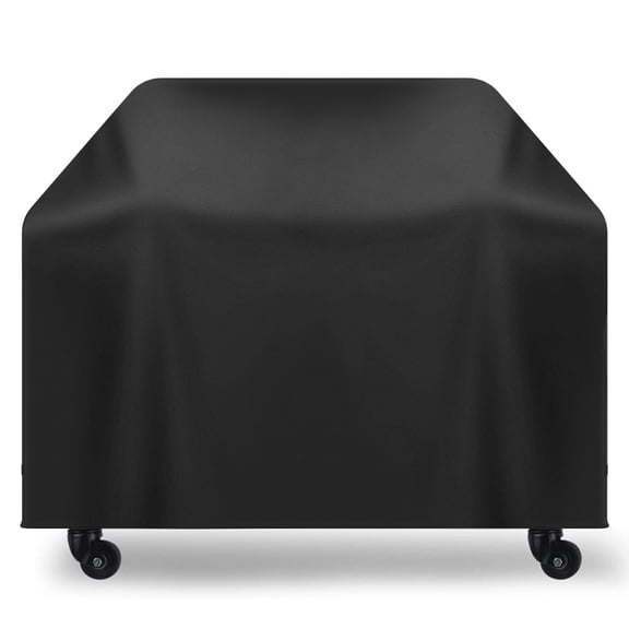 Grill Cover Oxford Cloth Waterproof Barbecue Cover with Drawstring Heavy Duty Weather Resistant Gas Grill Protector Cover for Outdoor Garden Camping Picnic