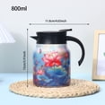 thumbnail image 3 of Théière en Acier Inoxydable Isolée à Motif Floral avec Infuseur Intégré pour une Infusion Optimale du Thé en Vrac et une Utilisation Portable en Voyage, 3 of 4