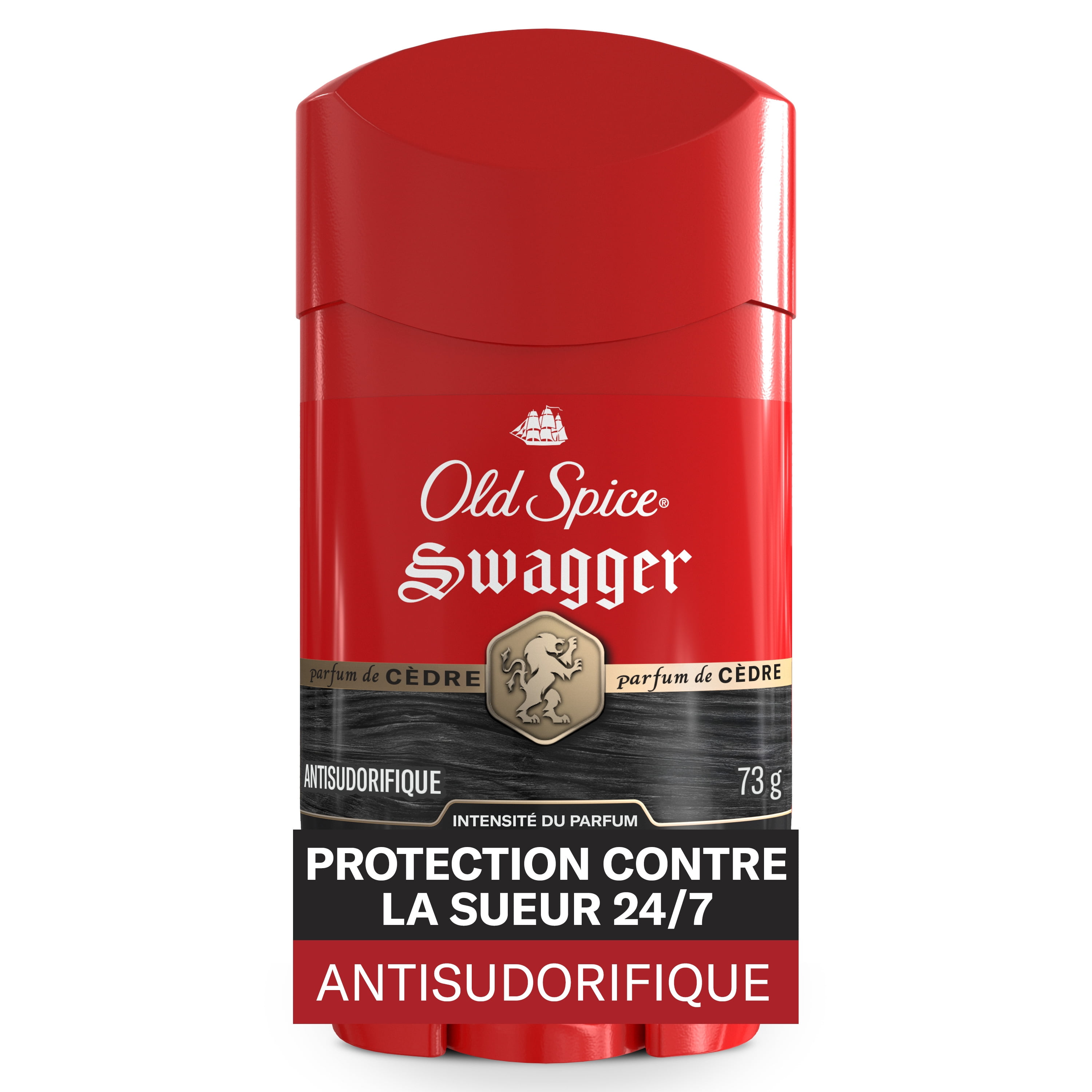 Antisudorifique et désodorisant pour hommes Old Spice Collection Rouge, parfum Swagger, protection durable, 73 g