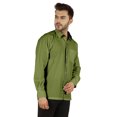 thumbnail image 3 of Bestman Solid Formal Shirt For Mens Button Down Shirt Front Patch Pocket Office Wear, 3 of 7