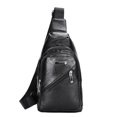 thumbnail image 2 of Dvkptbk Soft Leather Crossbody Sling Backpack Sling Bag Travel Hiking Chest Bag Daypack for Men Workout Travelling, 2 of 9