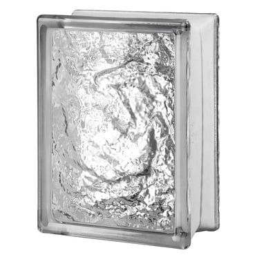 Seves Glass Block 6x8x3 Ice | Classic Glacial Look | Suited for Interior and Exterior Applications | Perfect for Residential and Commercial Use | Maximum Privacy with Great Light Transmission