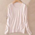 thumbnail image 3 of AherBiu Womens Long Sleeve Tops Basic Layer Top Tees Shirt Solid Color Crewneck Comfy Blouse, 3 of 3