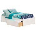 thumbnail image 1 of Leo & Lacey Urban Twin Storage Platform Bed in White, 1 of 4