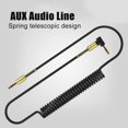 thumbnail image 1 of 3.5mm Male AUX Straight Spring Cable Audio Adapter Cord for Car Speaker Phone, 1 of 8