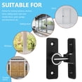 thumbnail image 2 of Barn Door Latch Door Gate Lock Hasp 90 Degree Latch Luminous Door Latch And Catch, 2 of 9