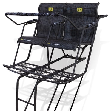 Hawk Grand Denali Support d'Arbre Grimpant pour 2 Hommes, Échelles de Chasse au Cerf de 18 Pieds