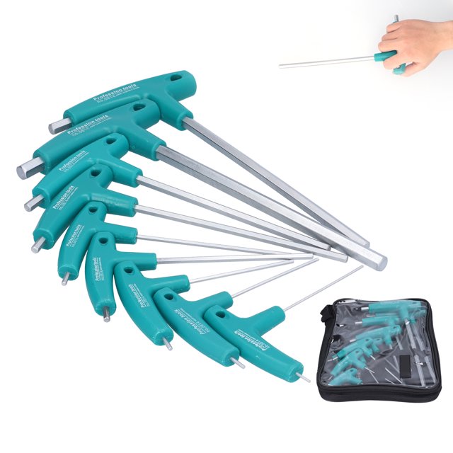T-shaped Wrench Multi-Purpose Screwdriver Rubber Handle Flat Head Wrench Double Head Handle