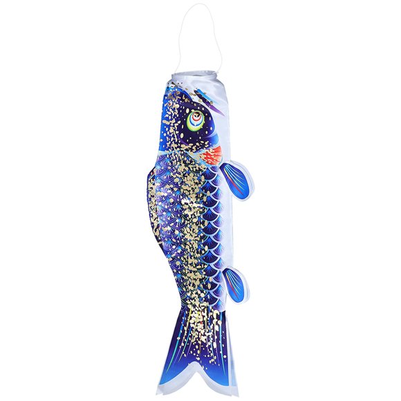 Japanese Style Fish Windsock Flag Hanging Outdoor Ornament Outdoor Carp Windsock Decor