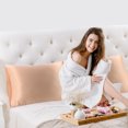 thumbnail image 4 of Unique Bargains Luxury Satin Pillowcase Cool Silk Pillow Case Cover 2pcs, 4 of 9