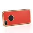 thumbnail image 4 of XYCCA Étui Arrière Intégrale TPU Ultra-Mince Bordure Dorée Luxe pour iPhone 8 (Rouge)-0821, 4 of 5