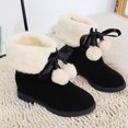 thumbnail image 4 of LSLJS Bottes de Neige pour Femmes Bottes d'Hiver Talon Rehaussé Isolation en Peluche Bottes Mi-Longues Extérieur Bout Rond Chaussures à Enfiler Bottes Décontractées, 4 of 8