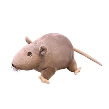 Lovely Mice Toy Doll ,Animal Pillow Doll ,Stuffed Toy ,Interactive Plush Cartoon Simulation rat Doll for Children, Kid Playing Ornament ,Gift Gray