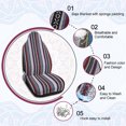thumbnail image 3 of Unique Bargains Universal Seat Cover Baja Blanket Style Bucket Multicolor for SUV Car Automotive, 3 of 7