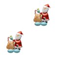 thumbnail image 4 of Ruiboury Party Decor Essential Christmas Foil Balloons With Exquisite Patterns Balloon Christmas Suitable For Any Places multicolor Gift Box Santa Claus 2Set, 4 of 6