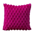 thumbnail image 2 of Yhmxh Pillow Covers Throw Pillow Covers Pillow Protector Weaving Snowflake Velvet Solid Color Pillow Office Sofa Lumbar Support Pillow Bedside Support Pillowcase Cushion Cushion Cover, 2 of 7