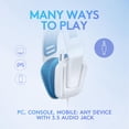 thumbnail image 3 of Logitech G335 Wired Gaming Headset, with Flip to Mute Microphone, 3.5mm Audio Jack, Memory Foam Earpads, Lightweight, Compatible with PC, PlayStation, Xbox, Nintendo Switch/Switch 2, 3 of 6