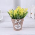 thumbnail image 1 of Artificial Plant Decorative Flowers Fake Flowers Mini Potted Bonsai Green Plant, 1 of 7