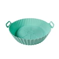 thumbnail image 1 of Mint Green Reusable Fryer Liner In Mint Green Silicone For Air Fryer #43u31, 1 of 4