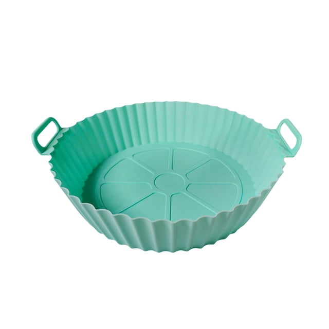 Mint Green Reusable Fryer Liner In Mint Green Silicone For Air Fryer #43u31