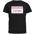 thumbnail image 1 of Halloween Hello I'm a Hot Mess Mens T Shirt, 1 of 1