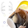 thumbnail image 4 of Maytalsory 2pieces Easy Installation Car Steering Wheel Shift Paddle For Convenient Gear Shifting Elegant silver, 4 of 6